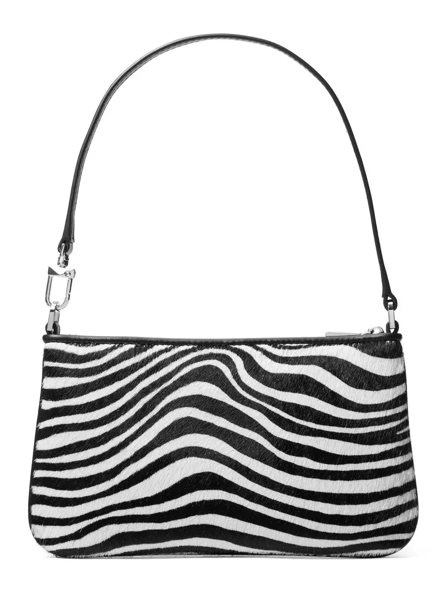 Сумка женская средняя клатч 100% кожа Michael Kors Jet Set Top-Zip Convertible — изображение 2 из 5, черный мульти