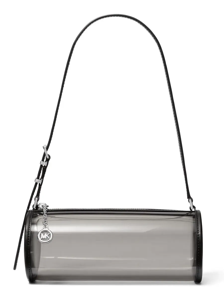 Сумка малая корпус Michael Kors Izzy Barrel Pouchette Handbag — изображение 1 из 3, черный/черный