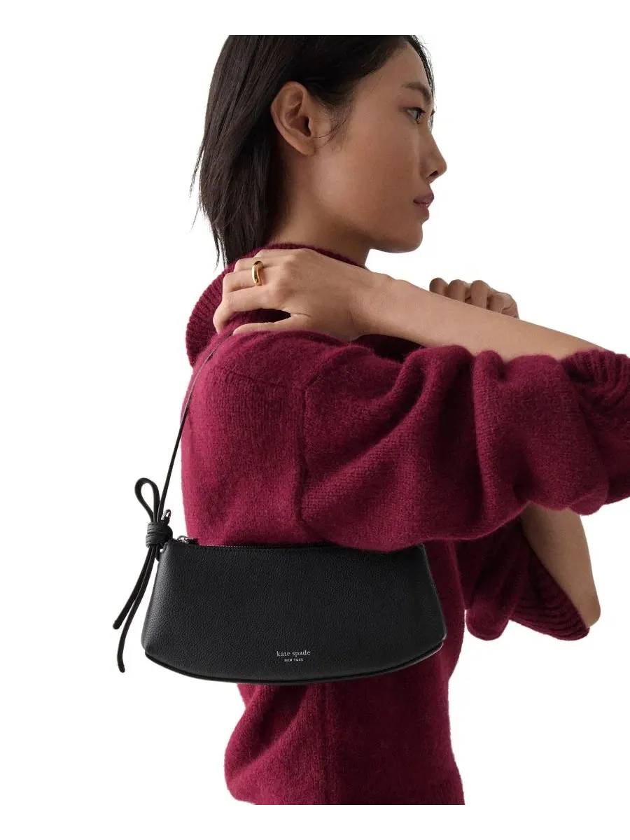 Клатч из тисненой кожи с цепочкой kate spade new york — изображение 2 из 6, черный