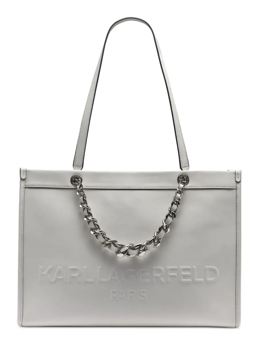 Большая кожаная сумка-тоут Savoie KARL LAGERFELD PARIS
