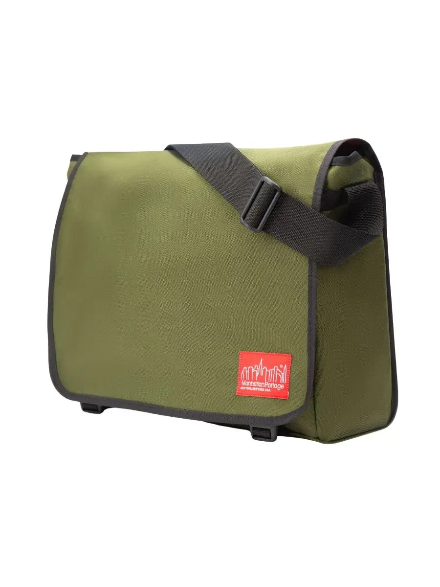 Большая сумка-мессенджер для компьютера DJ Deluxe Manhattan Portage — изображение 2 из 4, оливковый