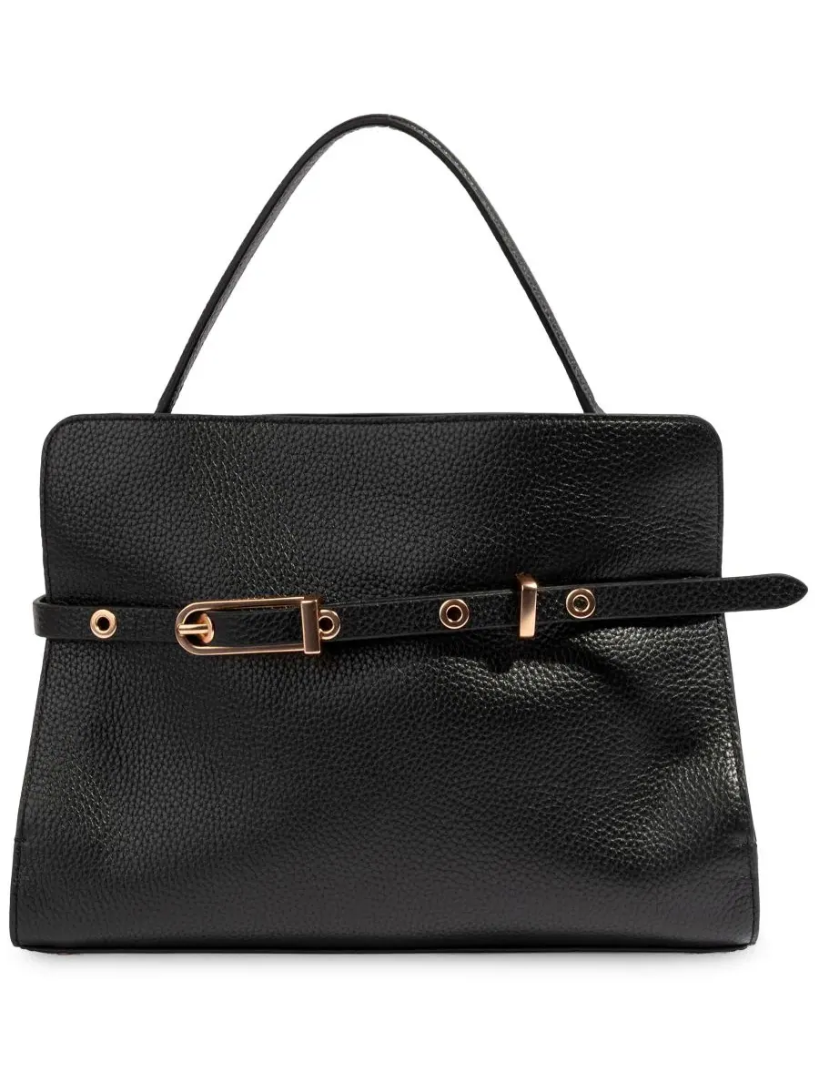 Сумка-сатчел Florence Medium Leather из натуральной кожи Sam Edelman — изображение 1 из 7, черный