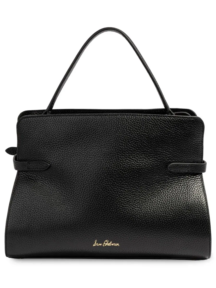 Сумка-сатчел Florence Medium Leather из натуральной кожи Sam Edelman — изображение 2 из 7, черный