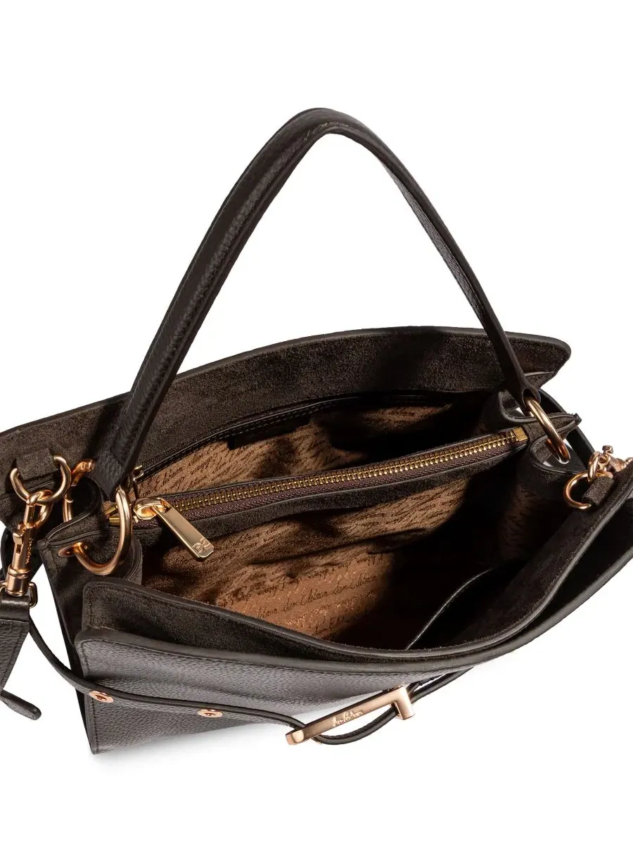Сумка-сатчел Florence из натуральной кожи Sam Edelman — изображение 4 из 7, шоколад
