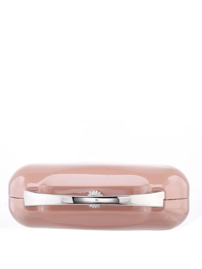 Женская сумка Minaudiere металлик с металлической ручкой Nina — изображение 5 из 7, розовый