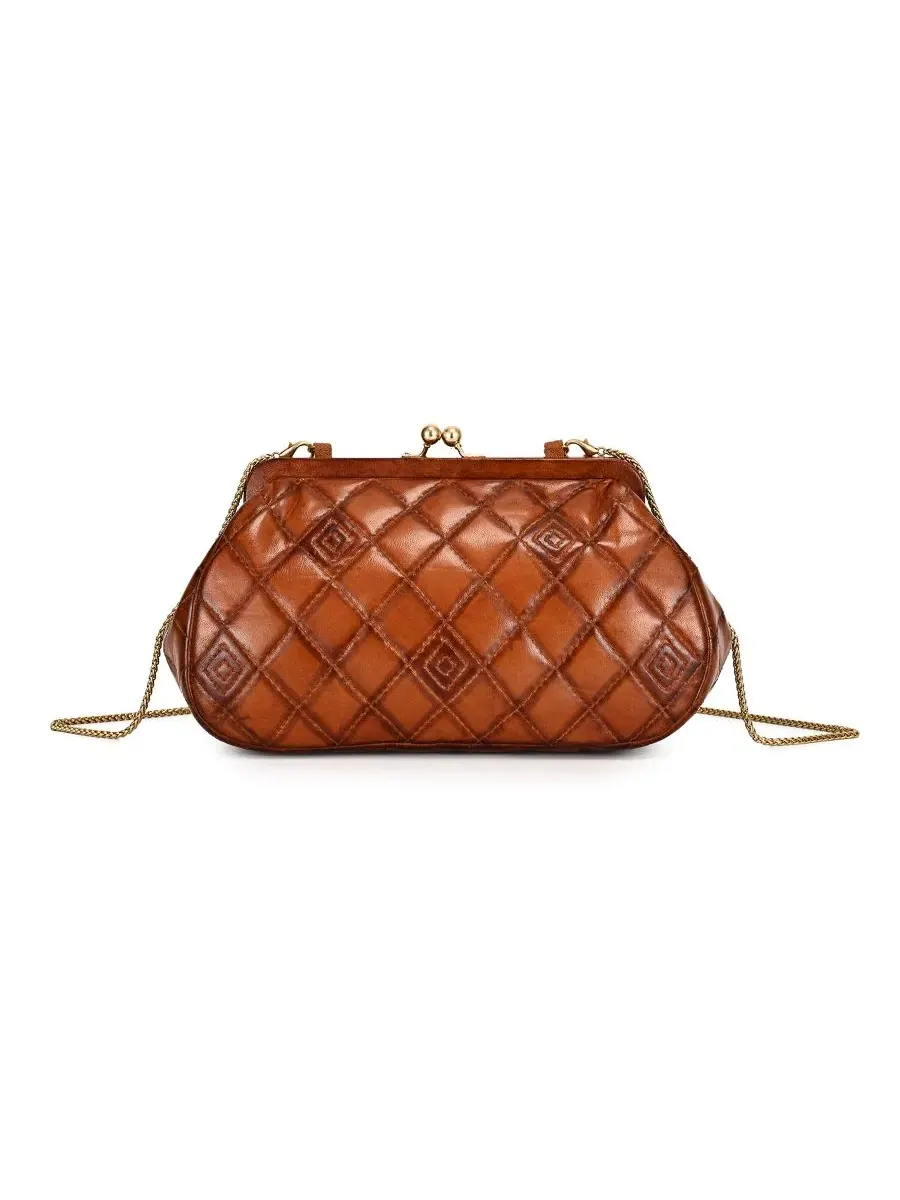 Сумка через плечо из стеганой кожи Petunia Small Quilted Leather Crossbody OLD TREND — изображение 1 из 8