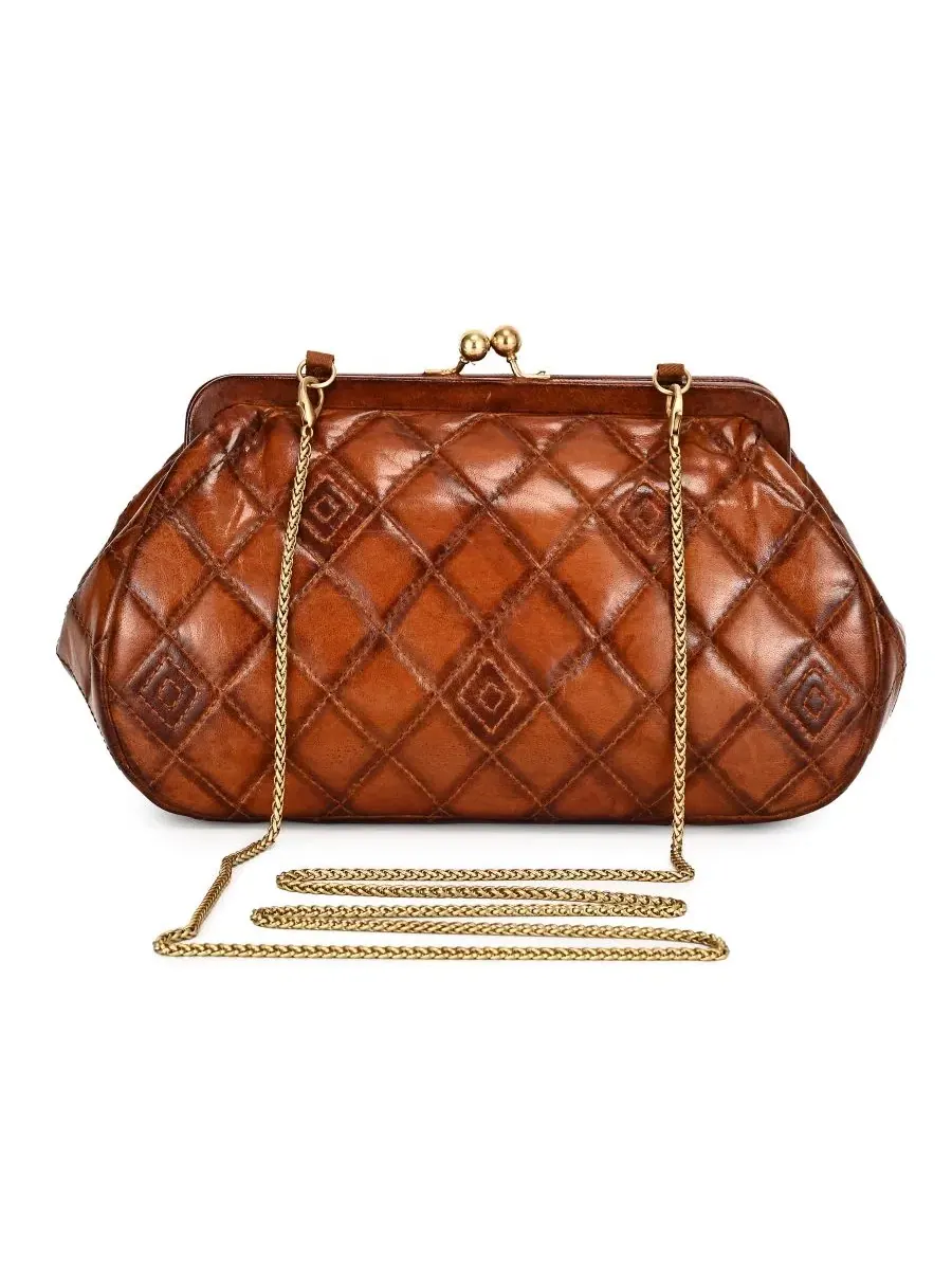 Сумка через плечо из стеганой кожи Petunia Small Quilted Leather Crossbody OLD TREND — изображение 2 из 8