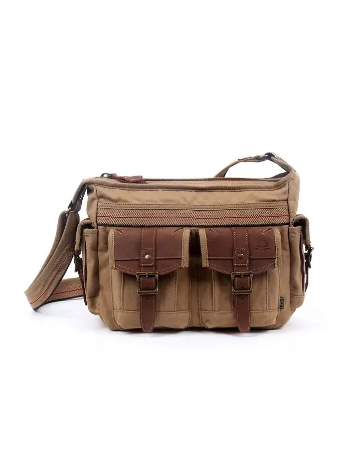 Почтовая сумка Turtle Ridge Canvas TSD BRAND — изображение 1 из 27, верблюжий