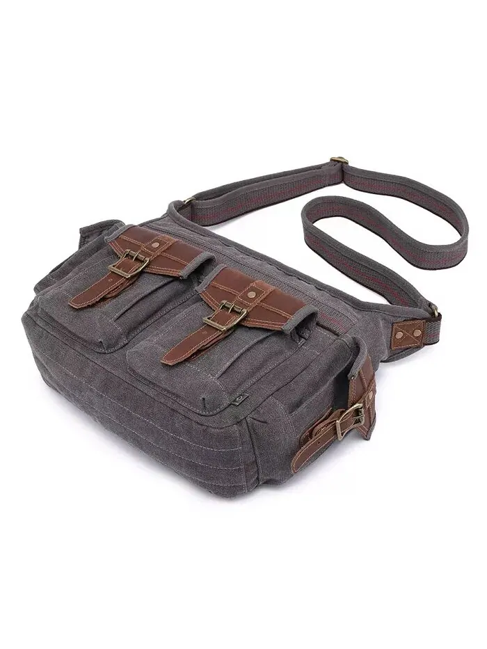 Почтовая сумка Turtle Ridge Canvas TSD BRAND — изображение 14 из 27, верблюжий