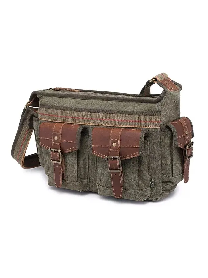 Почтовая сумка Turtle Ridge Canvas TSD BRAND — изображение 19 из 27, верблюжий