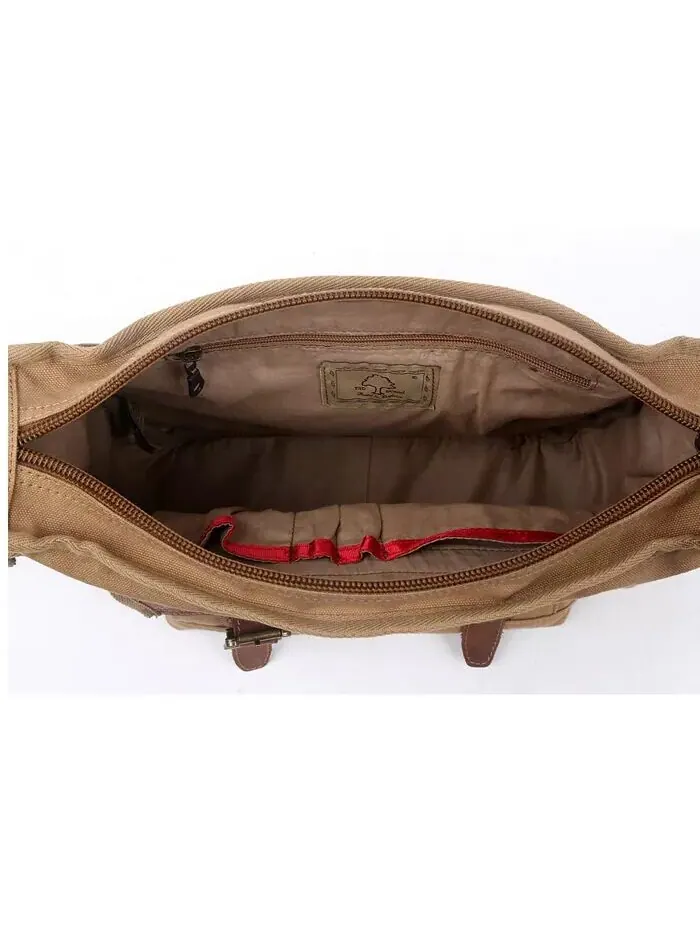 Почтовая сумка Turtle Ridge Canvas TSD BRAND — изображение 4 из 27, верблюжий