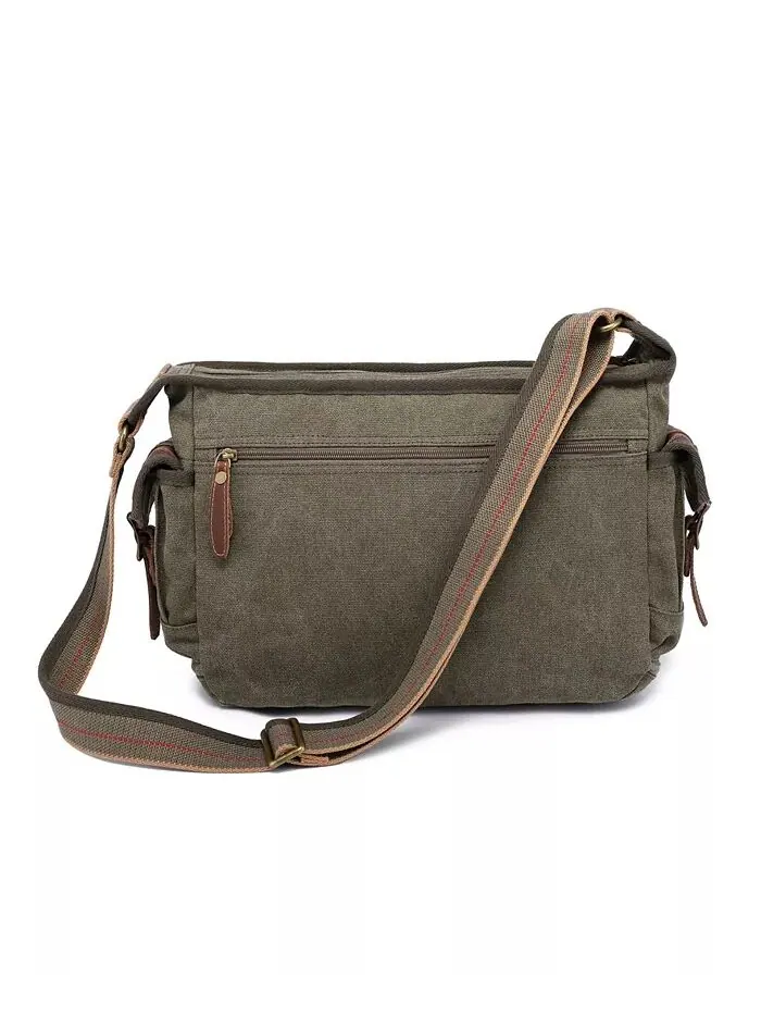 Почтовая сумка Turtle Ridge Canvas TSD BRAND — изображение 4 из 26, оливковый