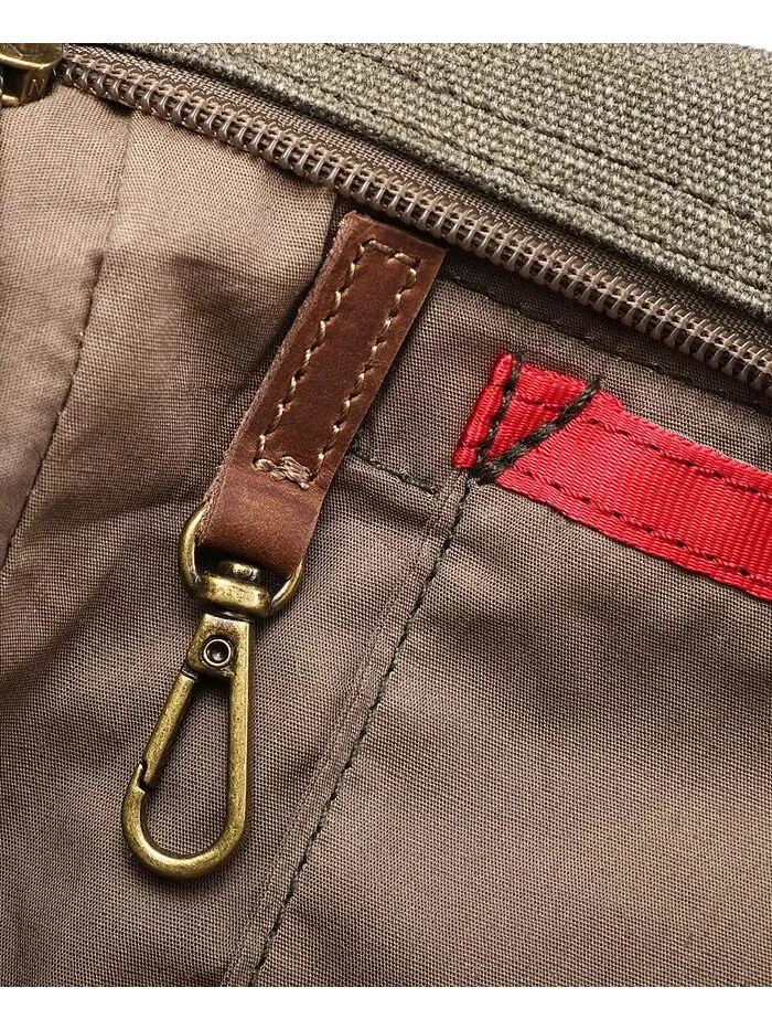 Почтовая сумка Turtle Ridge Canvas TSD BRAND — изображение 10 из 26, оливковый
