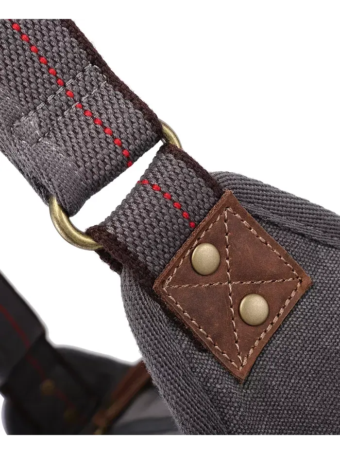 Почтовая сумка Turtle Ridge Canvas TSD BRAND — изображение 8 из 10, серый
