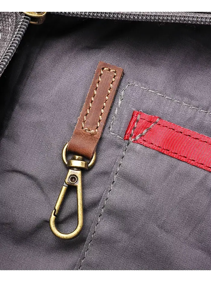 Почтовая сумка Turtle Ridge Canvas TSD BRAND — изображение 10 из 10, серый