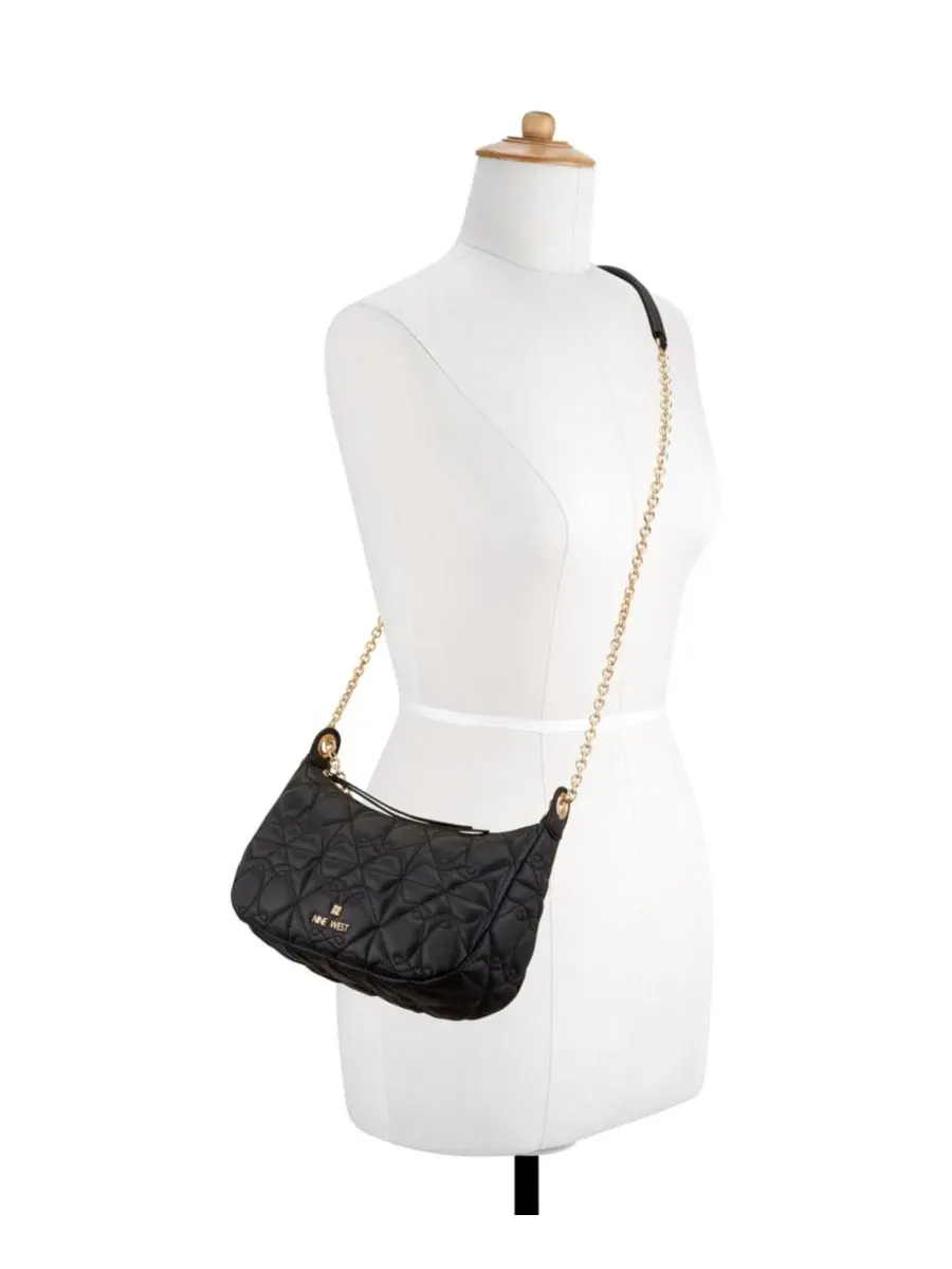 Маленькая сумка через плечо Kiersten Convertible Chain Nine West — изображение 6 из 6, черный