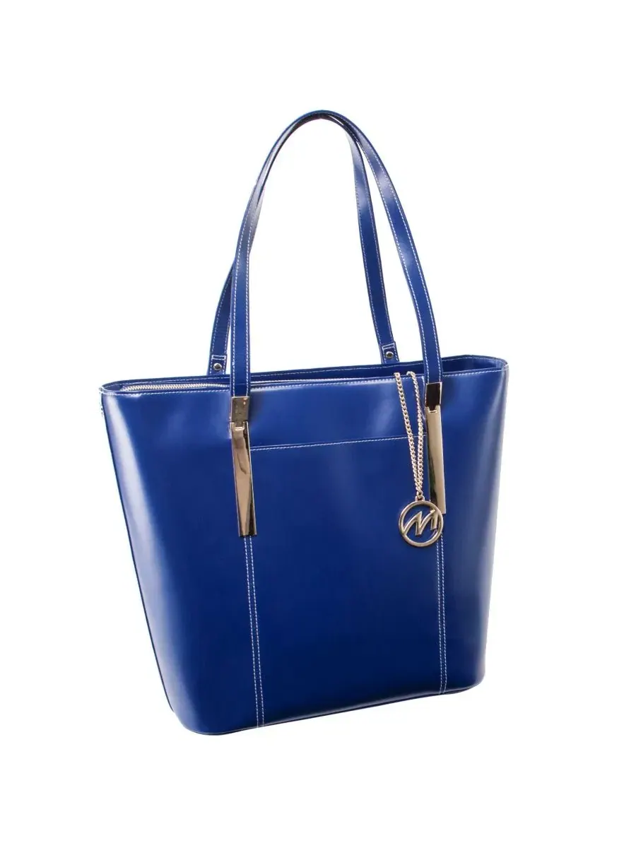 Сумка-тоут с карманом для планшета Savarna Ladies Tote with Tablet Pocket McKlein — изображение 1 из 9, темно-синий