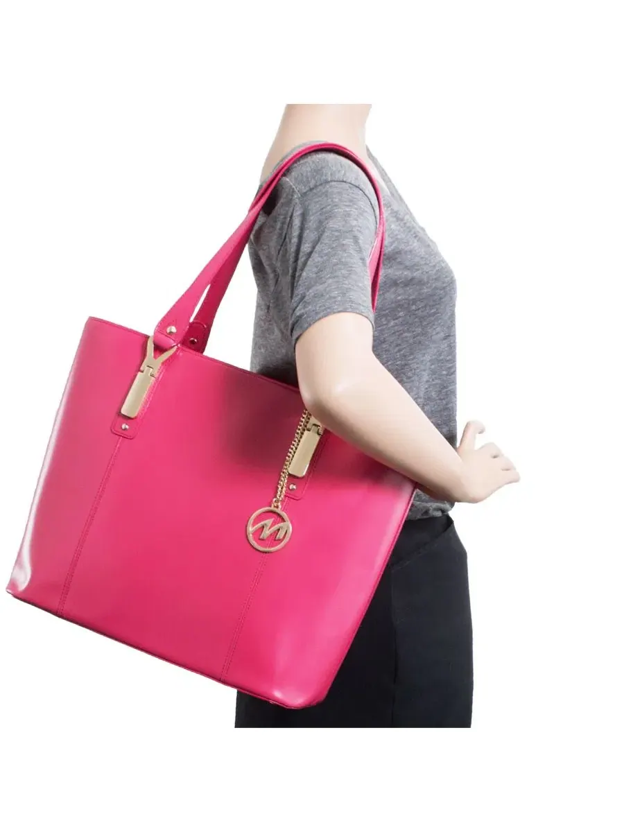 Сумка-тоут Mcklein Savarna Ladies Tote с отделением для планшета — изображение 5 из 9, фуксия