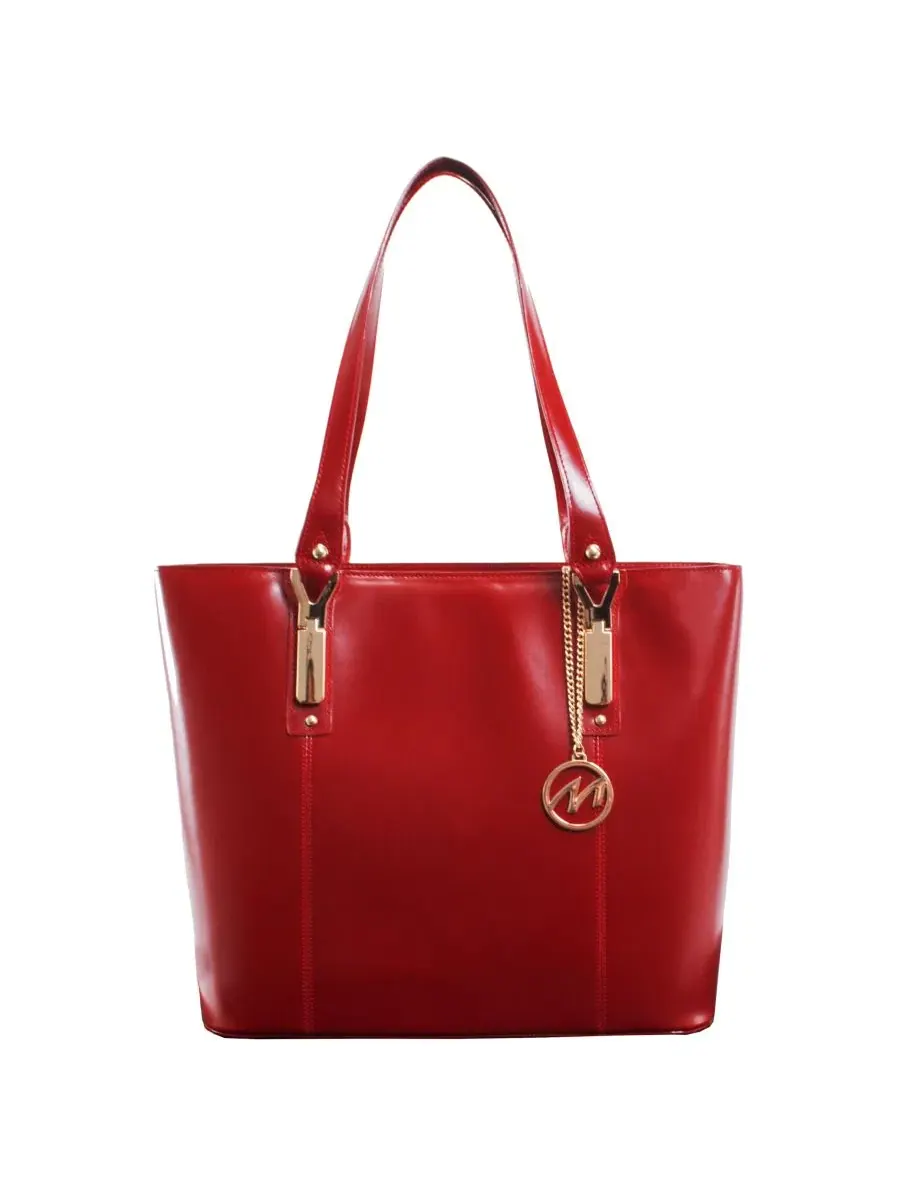 Сумка-шопер с отделением для планшета Savarna Ladies Tote McKlein — изображение 2 из 9, красный