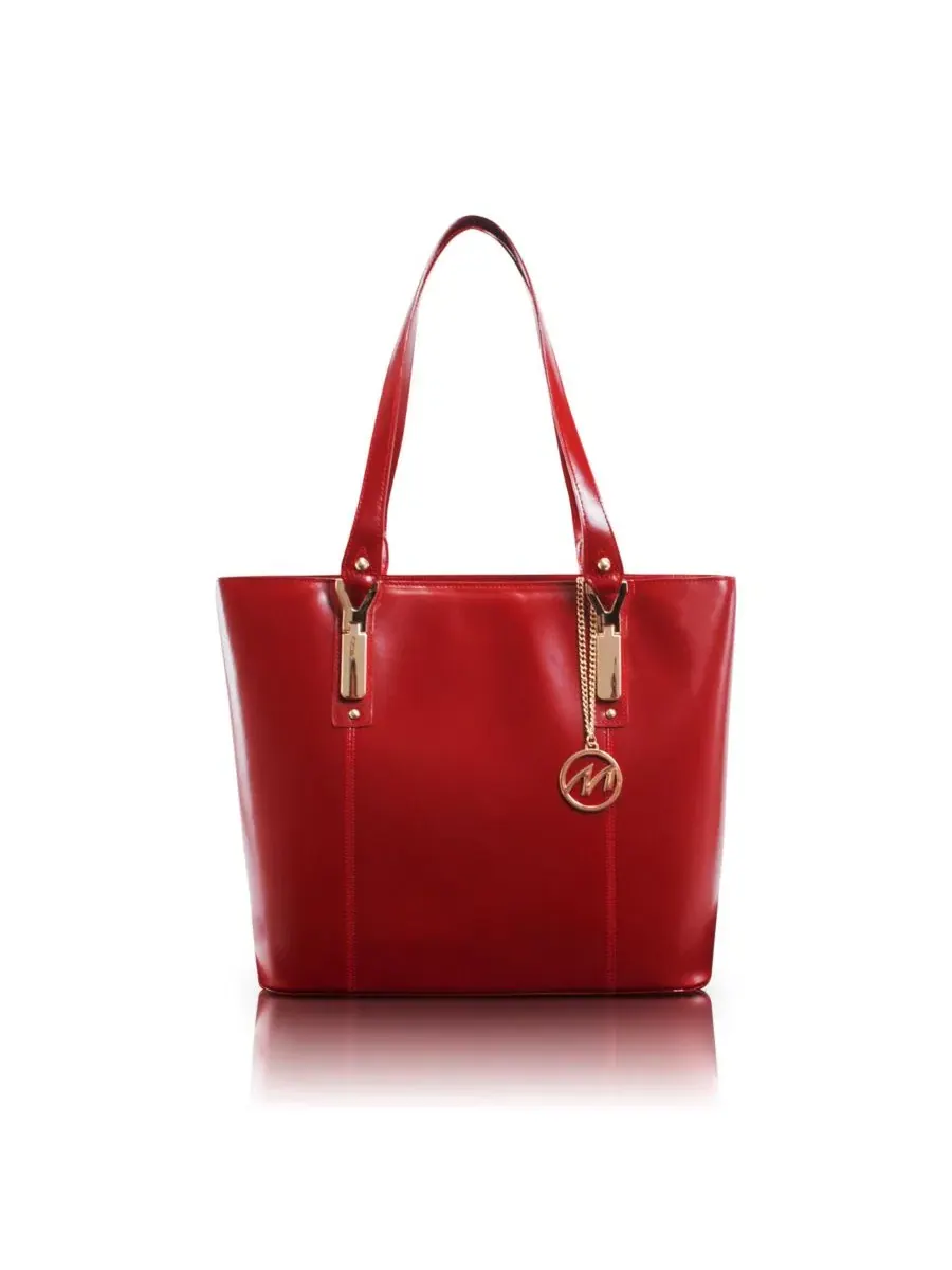 Сумка-шопер с отделением для планшета Savarna Ladies Tote McKlein — изображение 3 из 9, красный