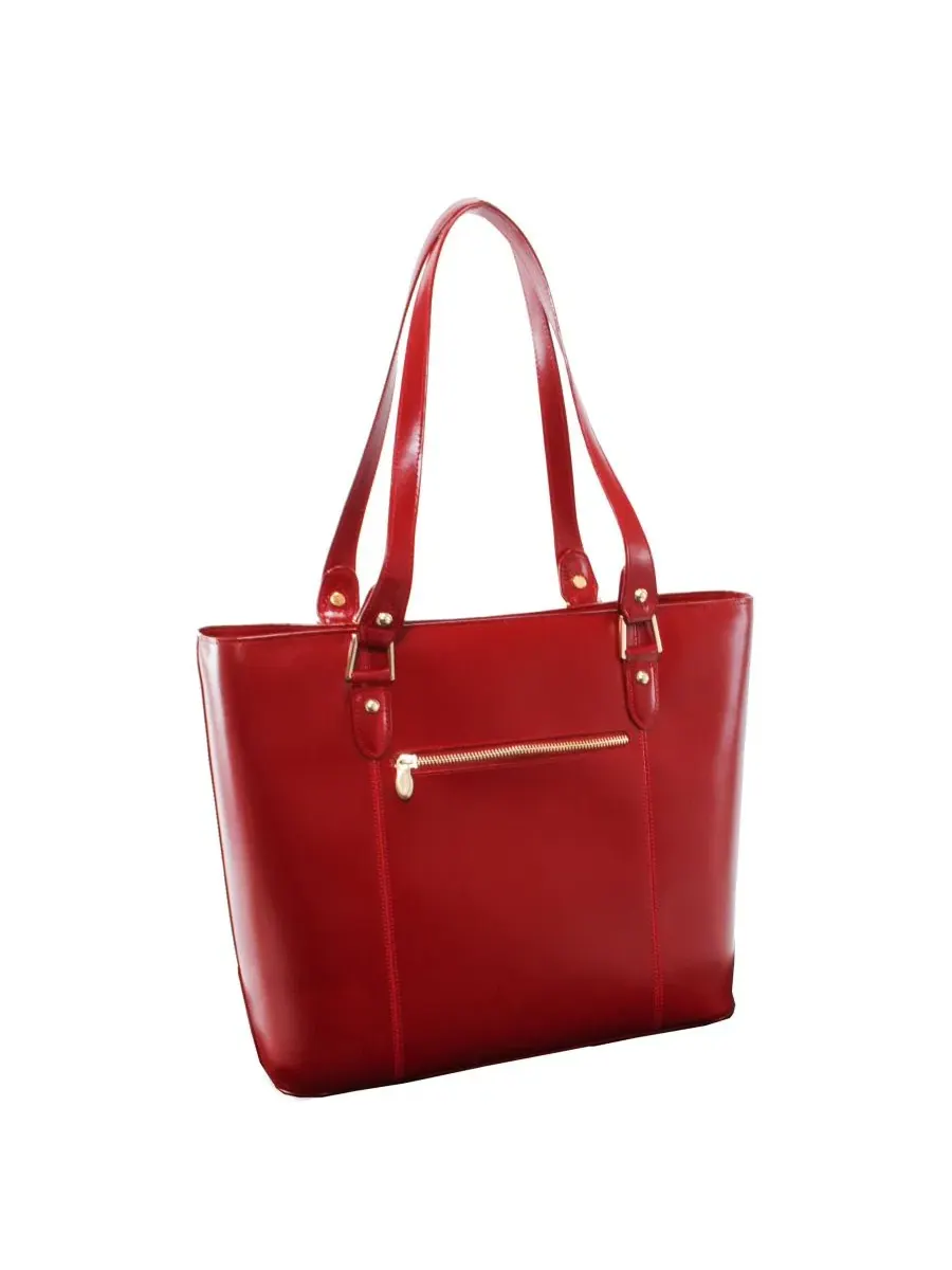 Сумка-шопер с отделением для планшета Savarna Ladies Tote McKlein — изображение 5 из 9, красный