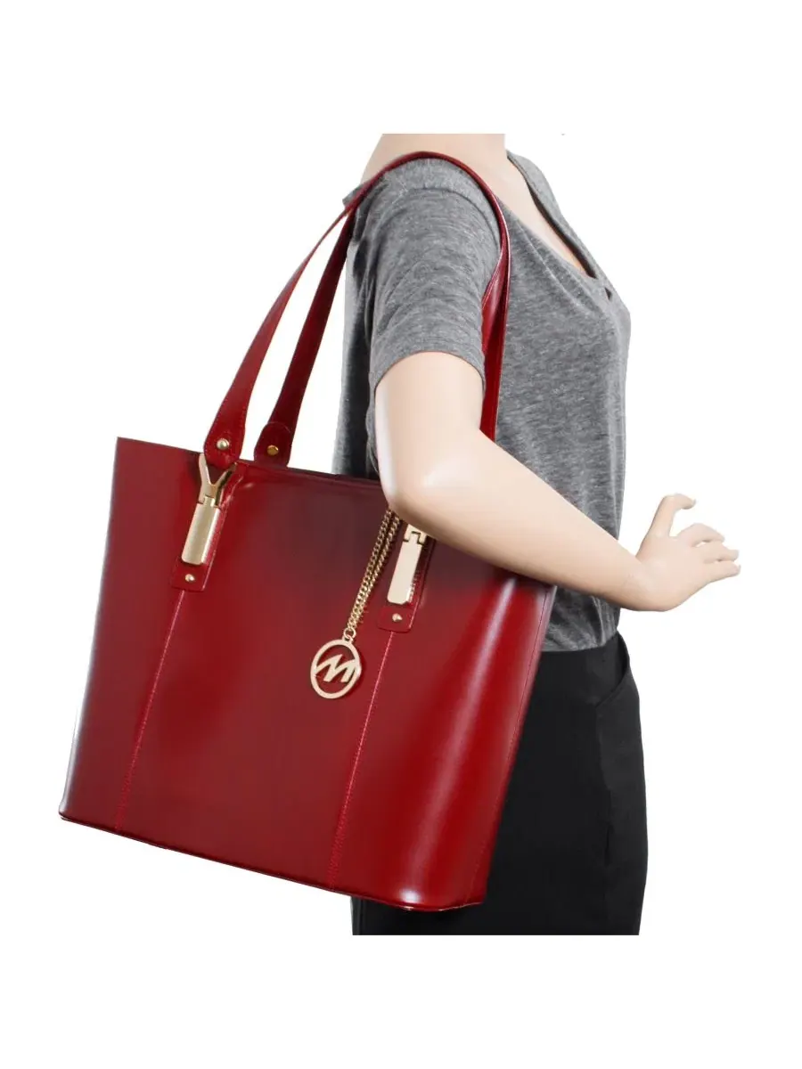 Сумка-шопер с отделением для планшета Savarna Ladies Tote McKlein — изображение 6 из 9, красный