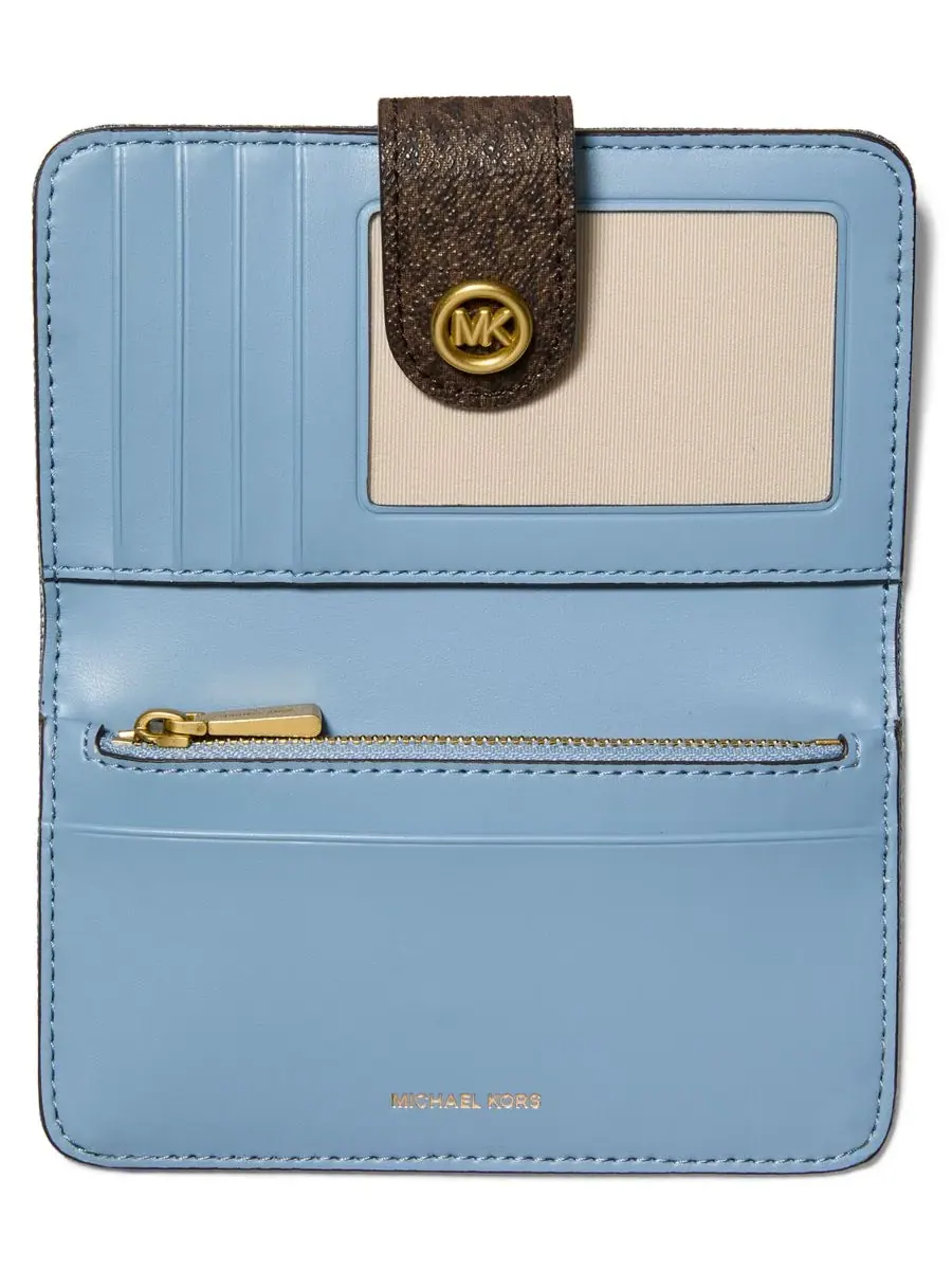 Кошелек Michael Kors Pop Charm Medium Tab Bifold Wallet — изображение 3 из 3, коричневый