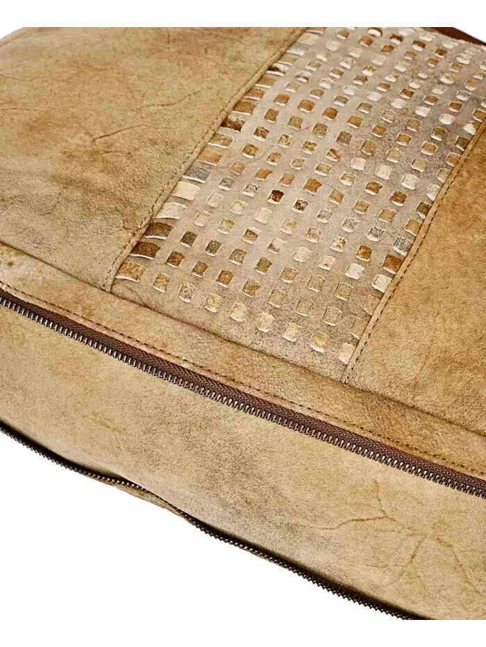 Женская сумка-хобо из натуральной кожи Dorado с возможностью расширения OLD TREND — изображение 12 из 12, бежевый