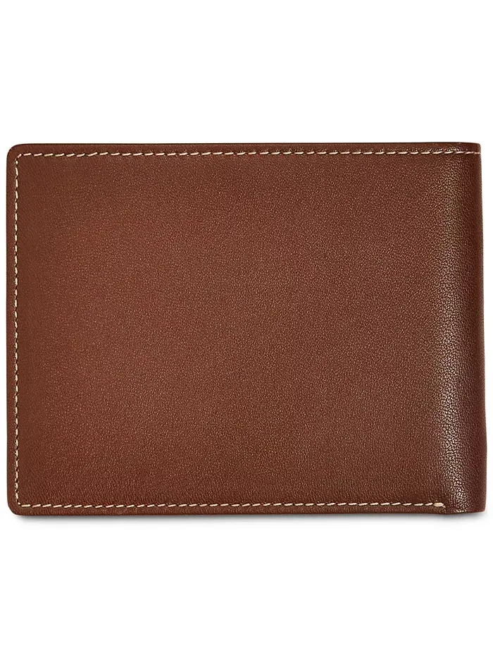 Кошелек из кожи Perry Ellis для мужчин Perry Ellis Portfolio — изображение 3 из 3, коричневый