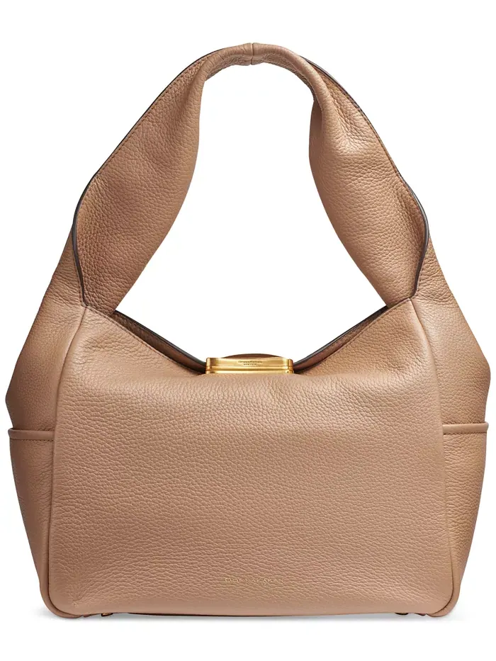 Сумка на плечо Donna Karan New York Amagansett из мягкой кожи — изображение 1 из 9, тосты с миндалем