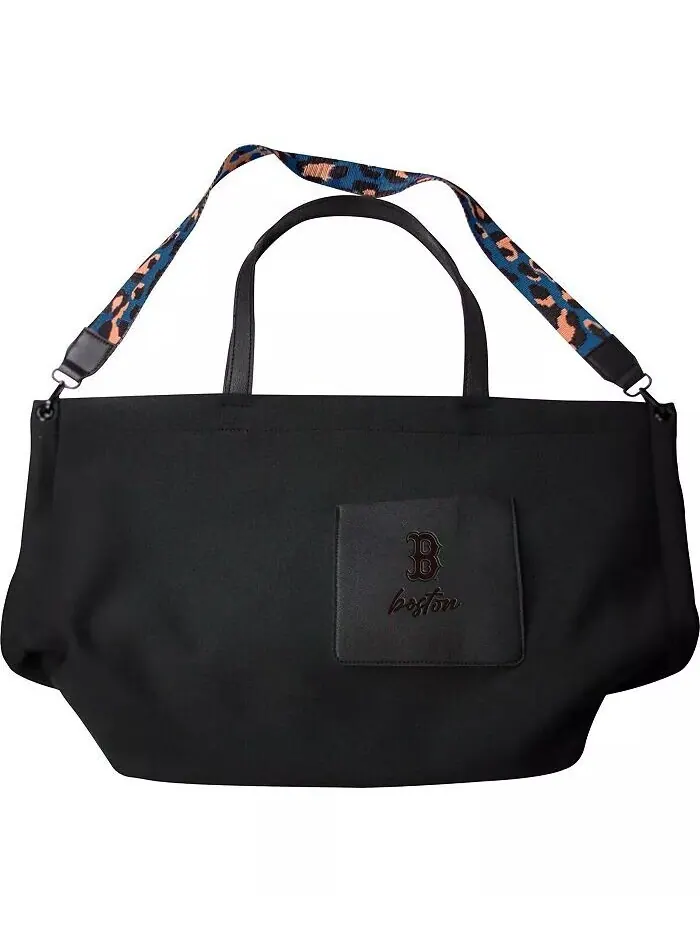 Женская большая сумка Boston Red Sox Logo Brands — черный