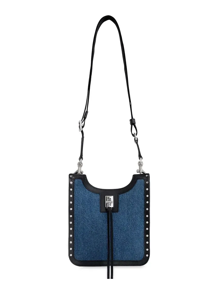 Мини-сумка через плечо Darren Denim Rebecca Minkoff — изображение 1 из 3, джинсовый синий