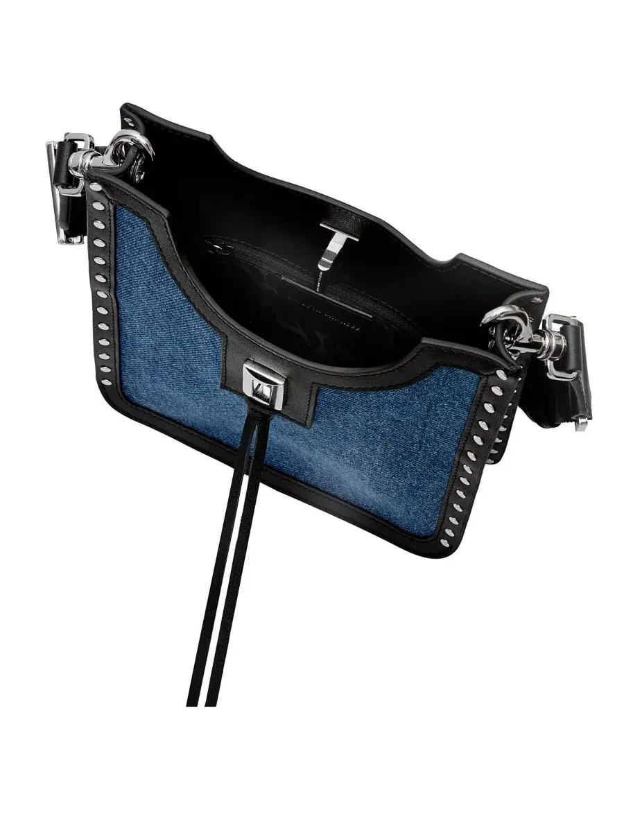 Мини-сумка через плечо Darren Denim Rebecca Minkoff — изображение 3 из 3, джинсовый синий