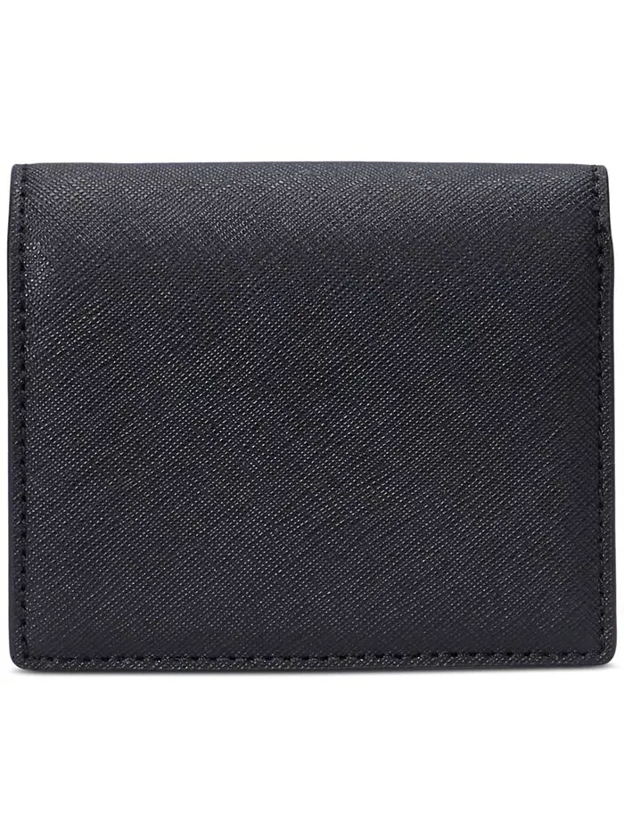 Компактный кожаный кошелек Crosshatch Lauren Ralph Lauren — изображение 2 из 3, черный