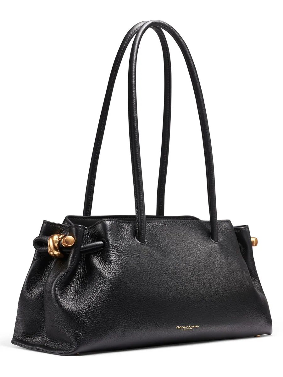 Большая кашемировая сумка-тоут Donna Karan New York — изображение 3 из 7, черный