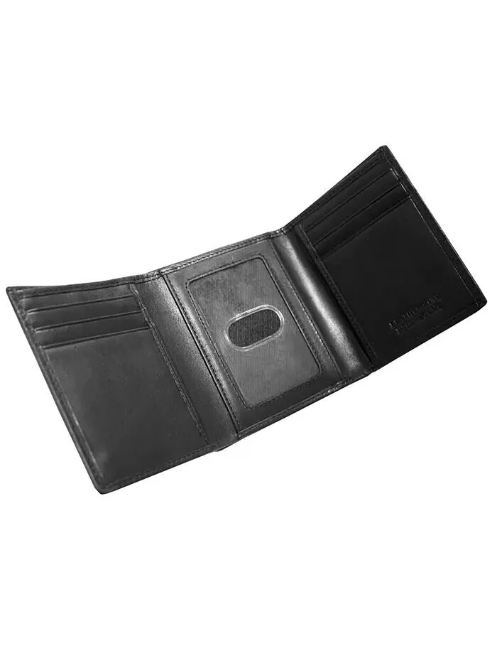 Мужской кошелек Boulder Collection RFID Secure Triflod Mancini — изображение 3 из 3, черный