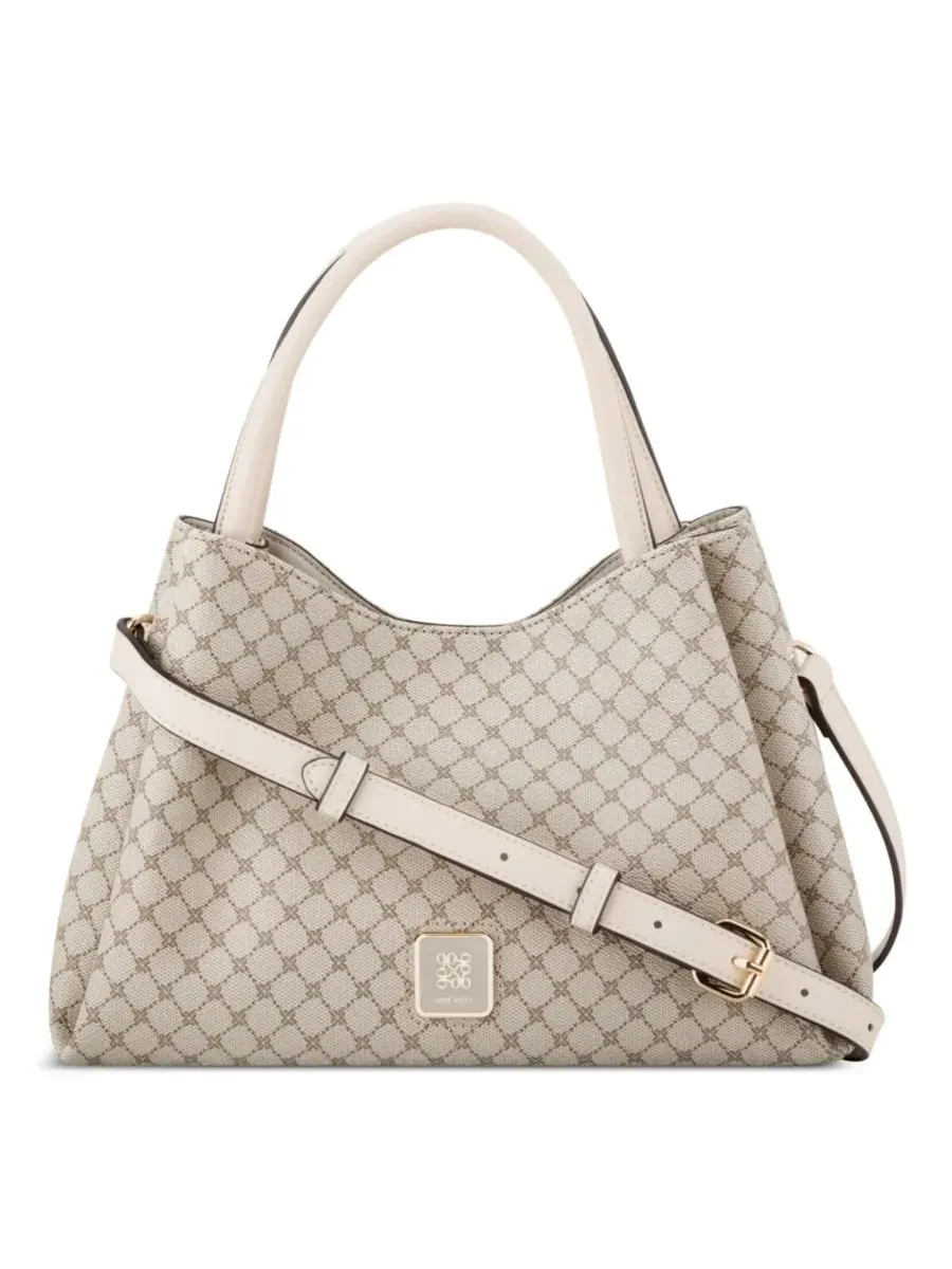 Женская сумка-саквояж Dorsey Nine West, Mushroom Logo Milk