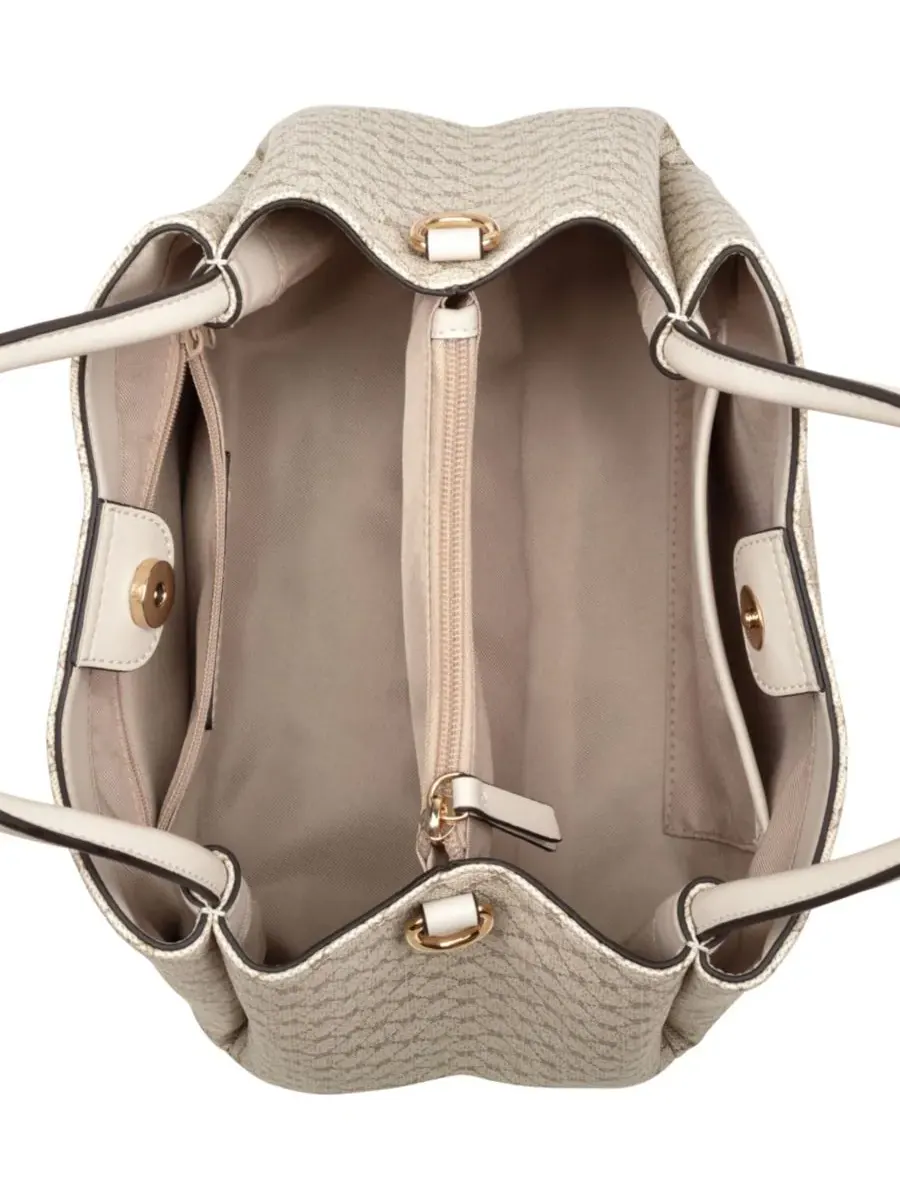 Женская сумка-саквояж Dorsey Nine West, Mushroom Logo Milk — изображение 4 из 9