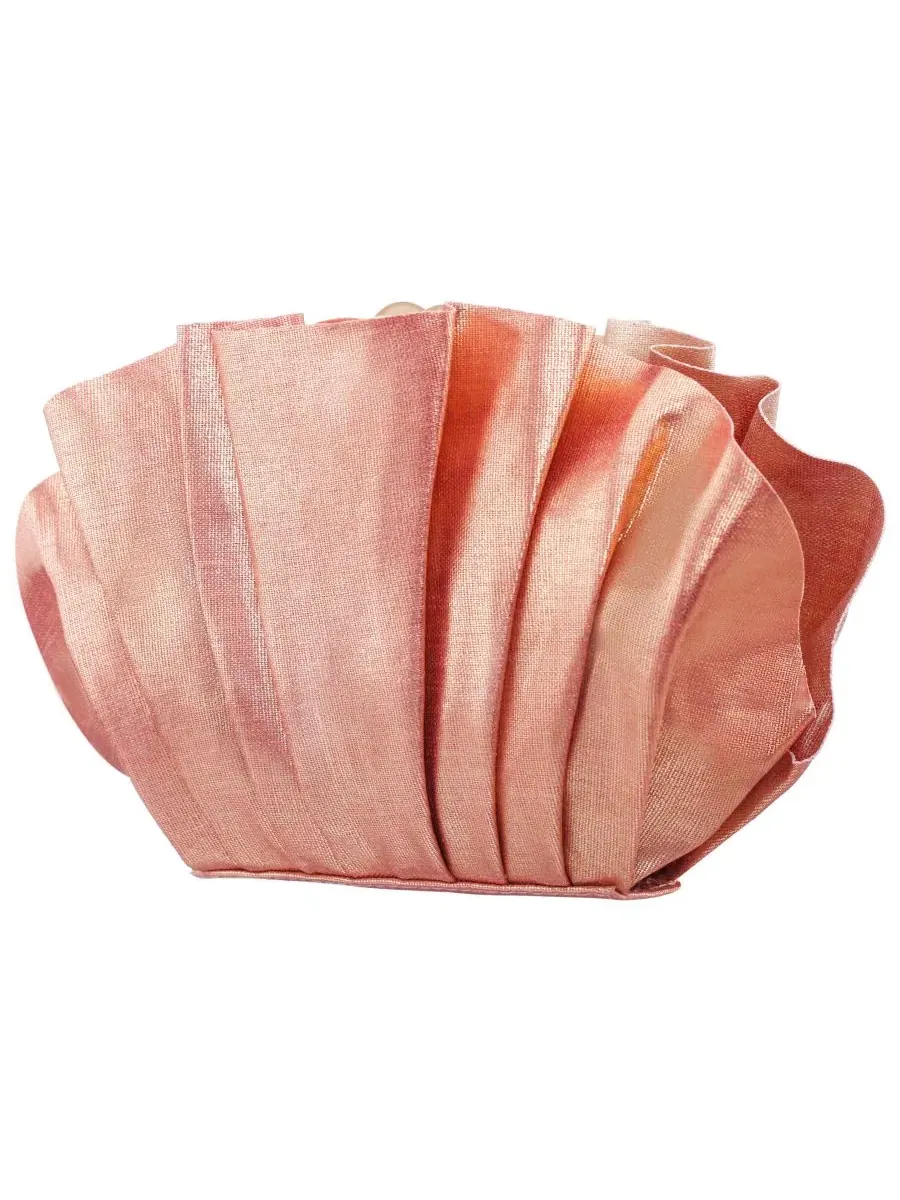 Маленькая сумочка-клатч Reef Shell Minaudiere Nina — изображение 3 из 8, оранжевый