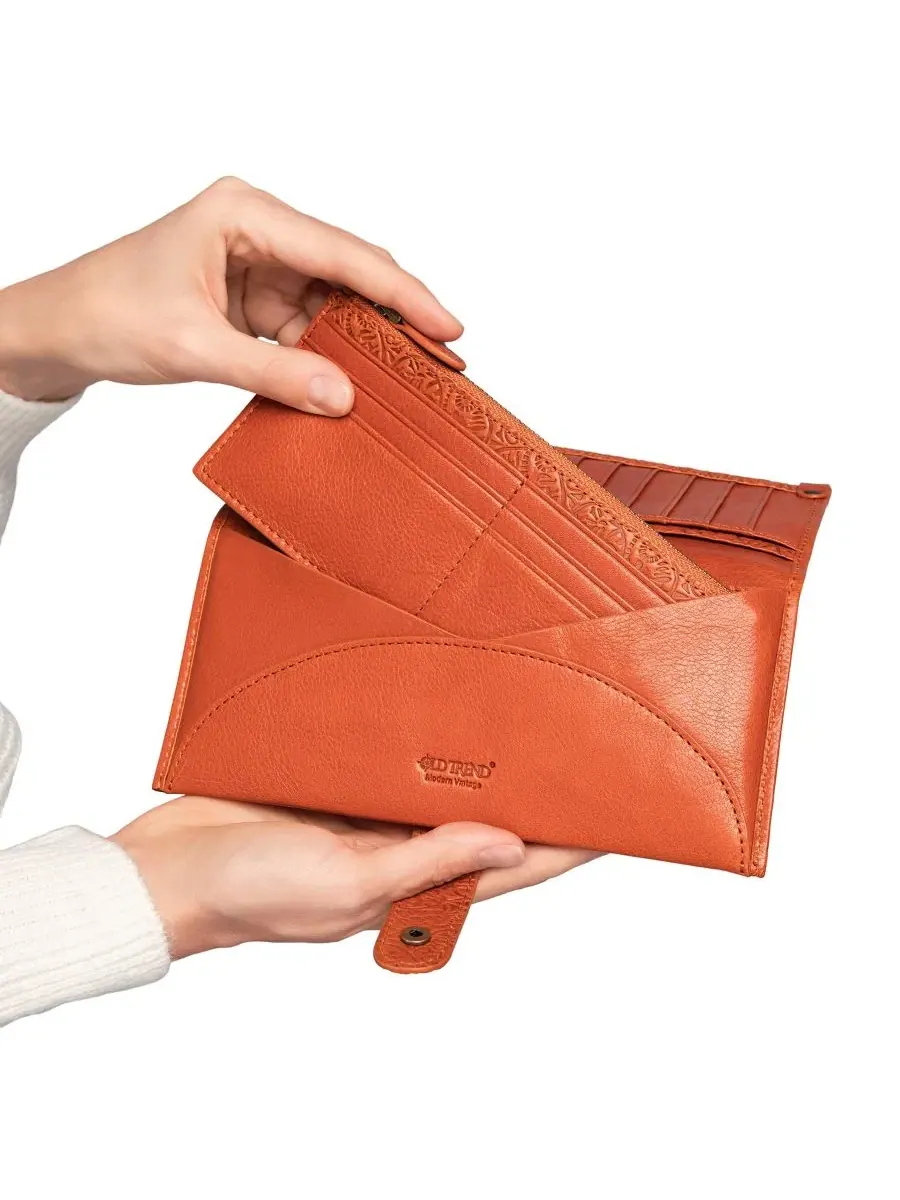 Браслет-портмоне Iris Bifold Old Trend — изображение 5 из 8, коричневый
