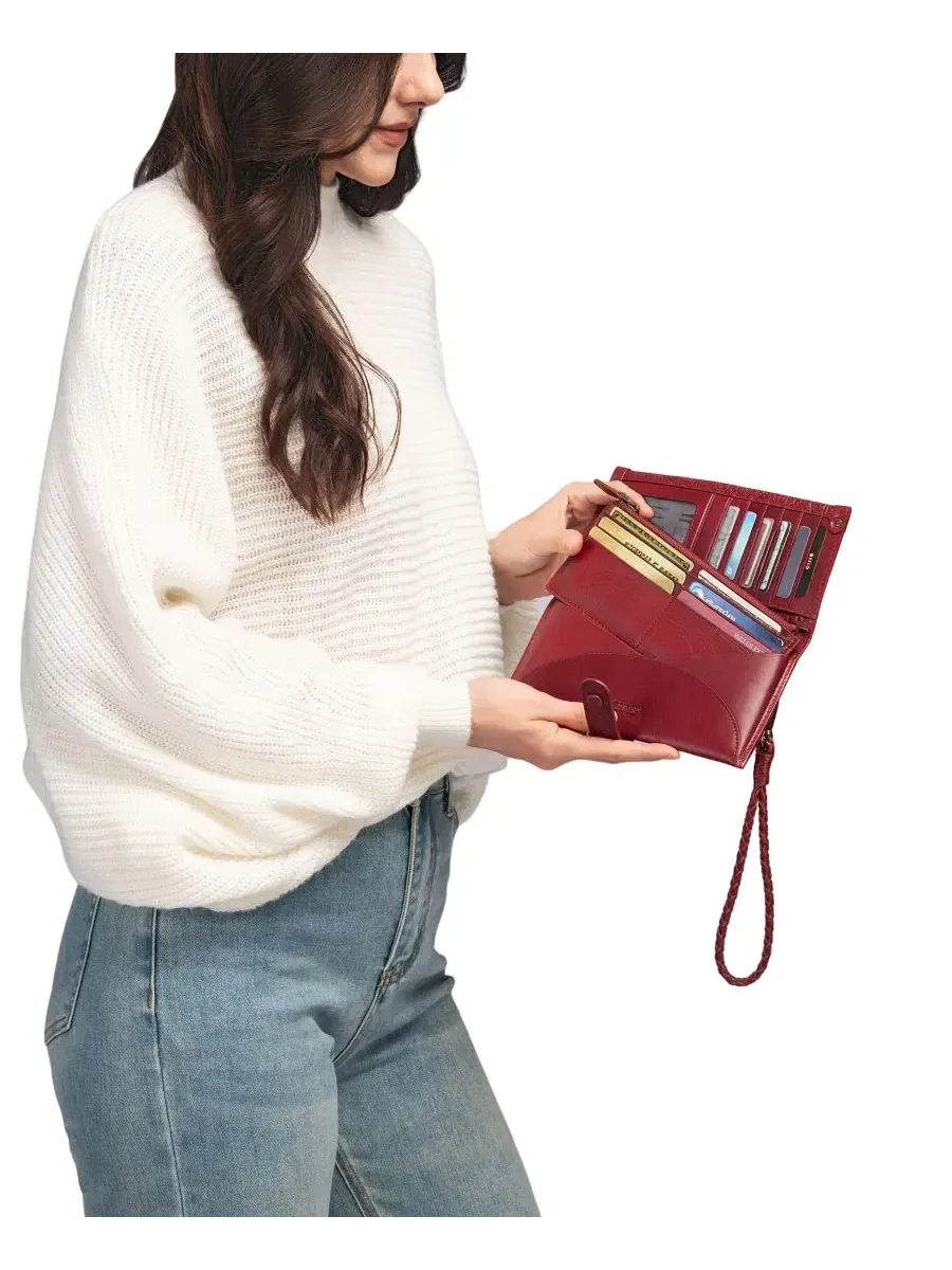 Браслет-портмоне Iris Bifold Old Trend — изображение 3 из 8, красный