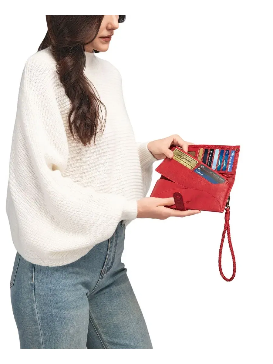 Браслет-портмоне Iris Bifold Old Trend — изображение 3 из 8, красный