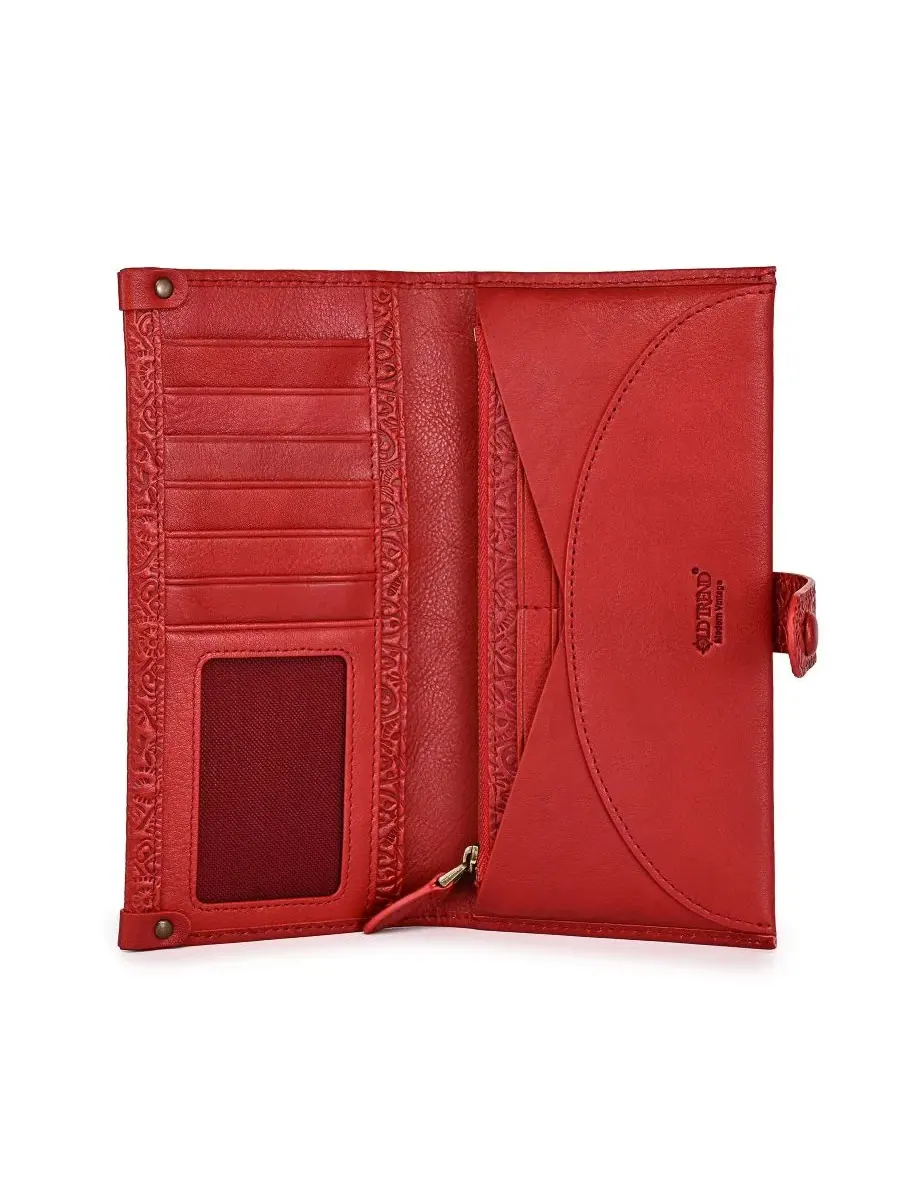 Браслет-портмоне Iris Bifold Old Trend — изображение 6 из 8, красный