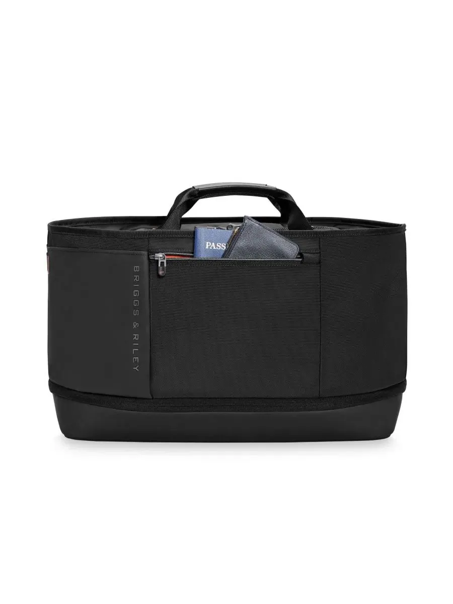 Сумка-дафл на колесиках с расширением, модель Expandable Overnighter Briggs & Riley — изображение 3 из 9, черный