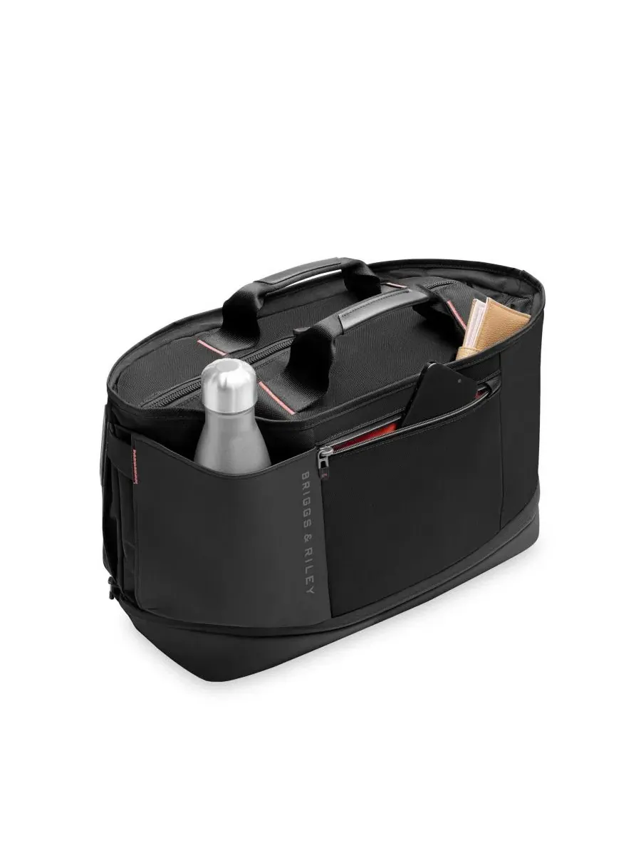 Сумка-дафл на колесиках с расширением, модель Expandable Overnighter Briggs & Riley — изображение 4 из 9, черный