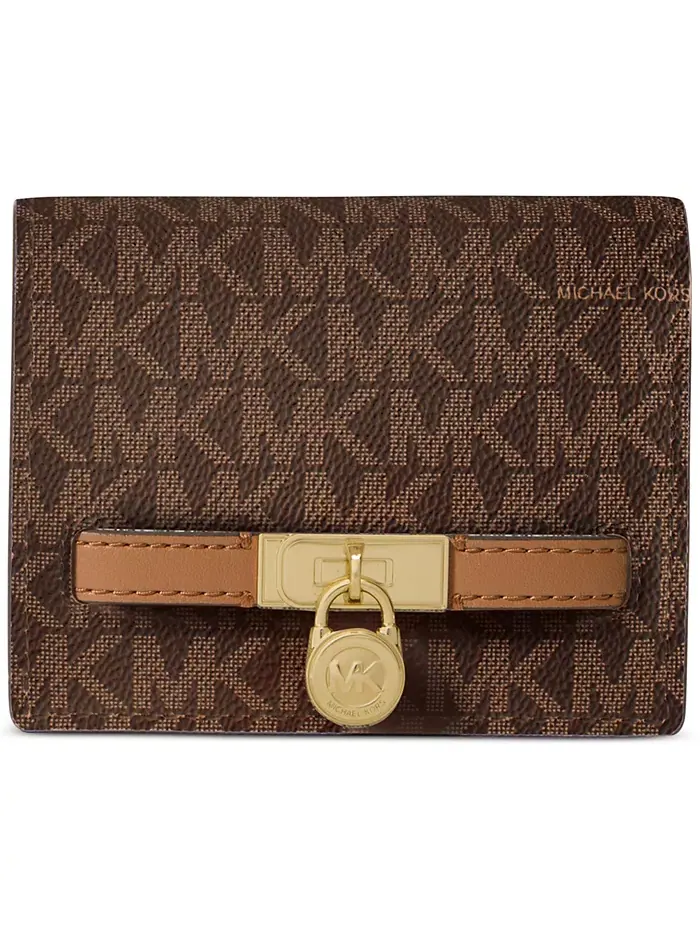 Компактный кошелек с логотипом Michael Kors Hamilton Moderne Michael Kors — изображение 1 из 1, бежевый/бежевый