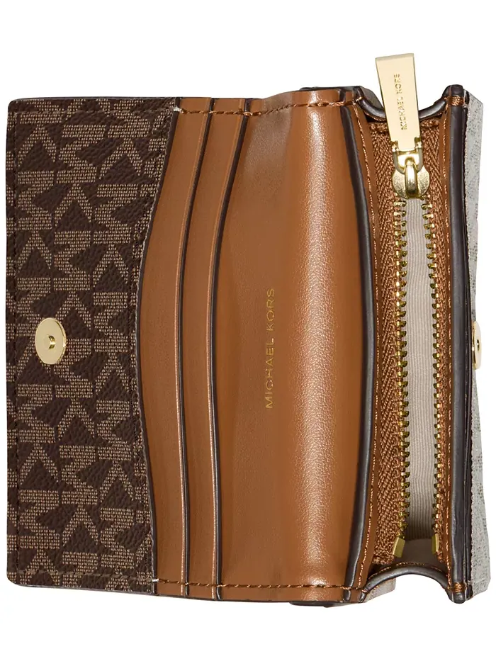 Компактный кошелек Hamilton Logo Michael Kors — изображение 2 из 2, коричневый