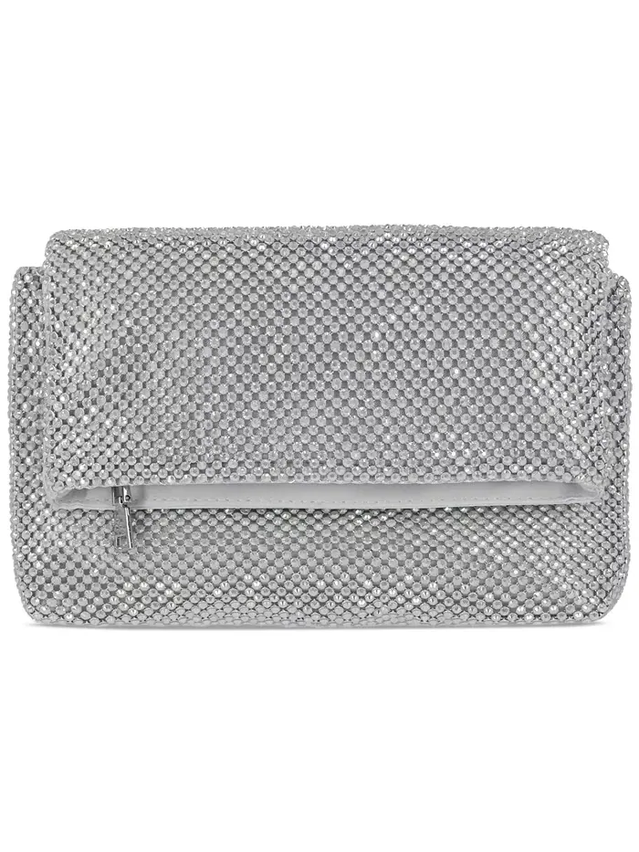 Averry Mesh Crystal Crossbody I.N.C. International Concepts — изображение 1 из 5, серебристый