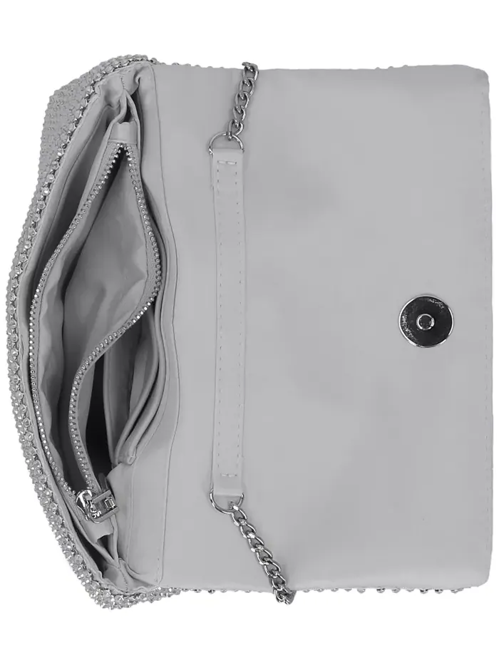 Averry Mesh Crystal Crossbody I.N.C. International Concepts — изображение 5 из 5, серебристый