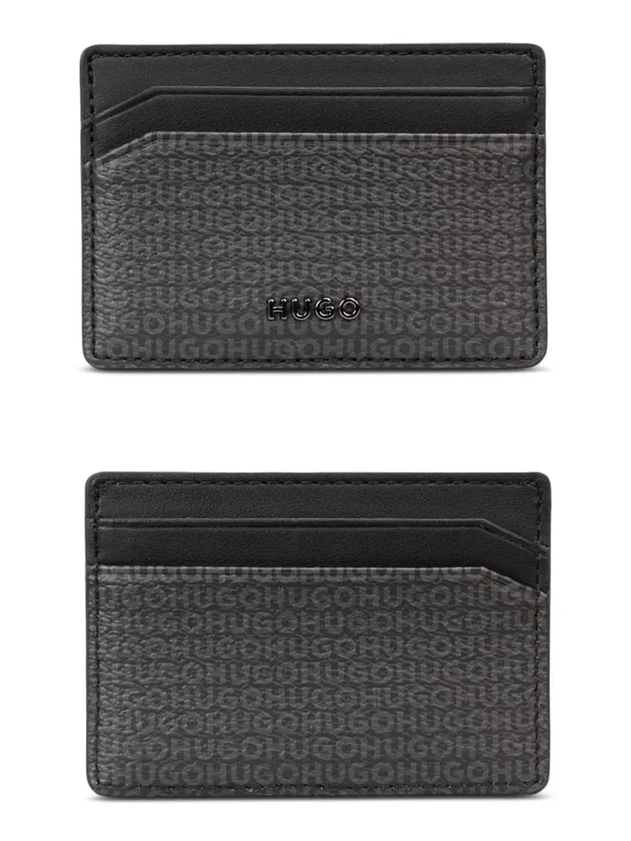 Мужской открытый карточный кошелек Quantic Hugo Boss — изображение 3 из 3, черный